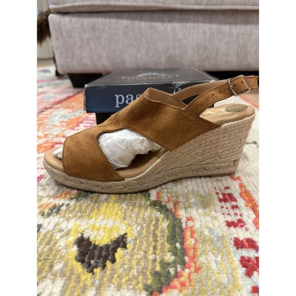 Paseart Women’s Camel Suede Espadrilles Size 9 & 9.5 - Picture 4 of 6